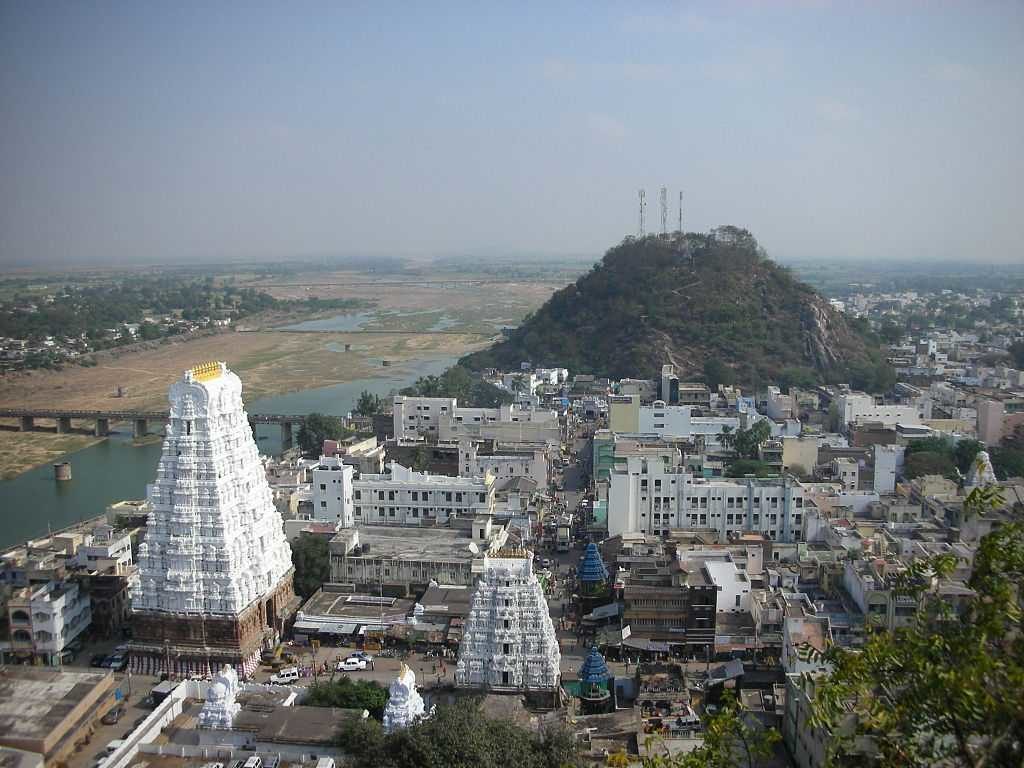 Srikalahasti aerial view