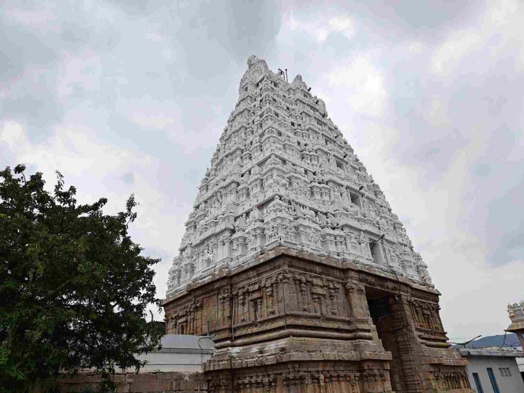 Kalyana Venkateswara Swamy Temple gopuram at Narayanavanam near Tirupati