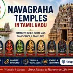 Navagraha temples in Tamil Nadu guide with Tirupati Helps logo and temple gopuram