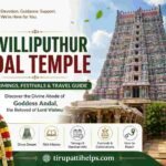 Srivilliputhur Andal Temple featured image with Tirupati Helps logo and temple gopuram