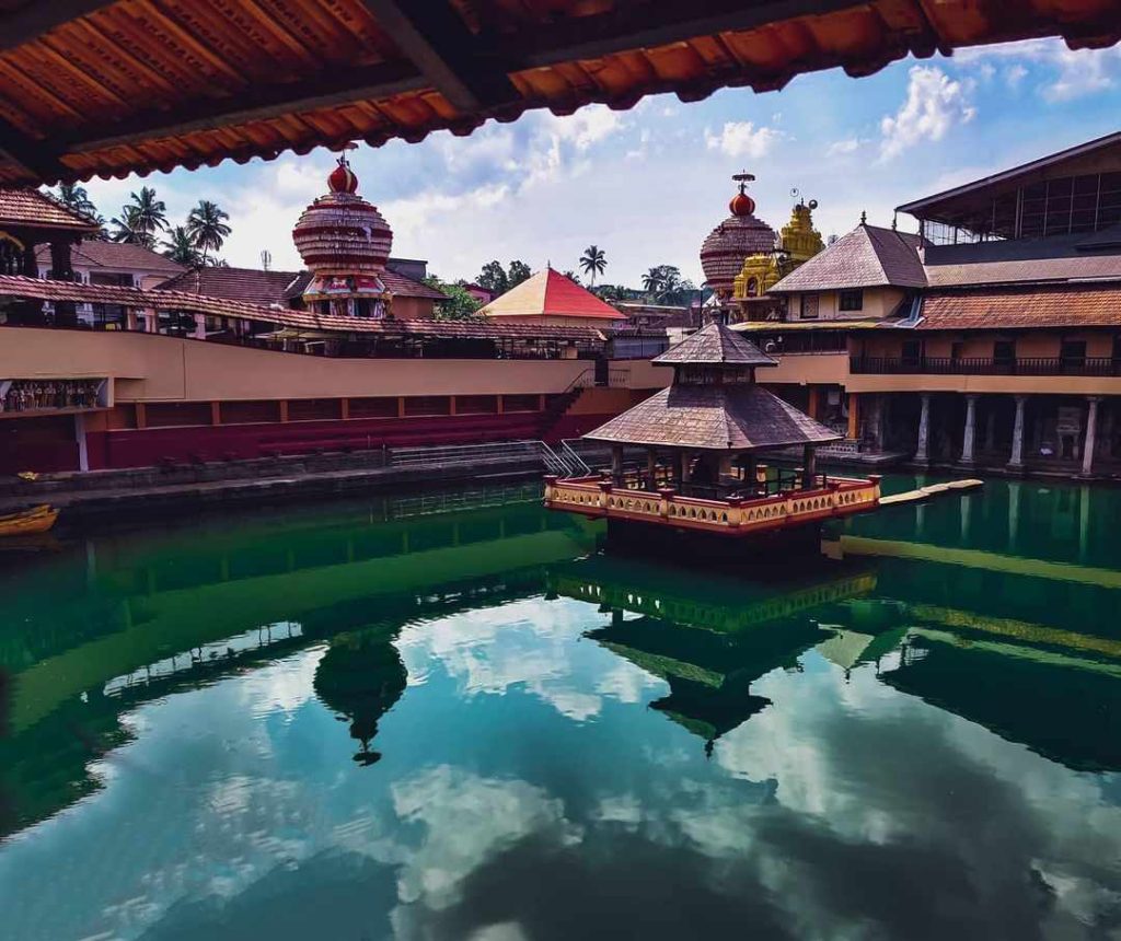 Udupi Sri Krishna Temple with sacred pond and traditional architecture