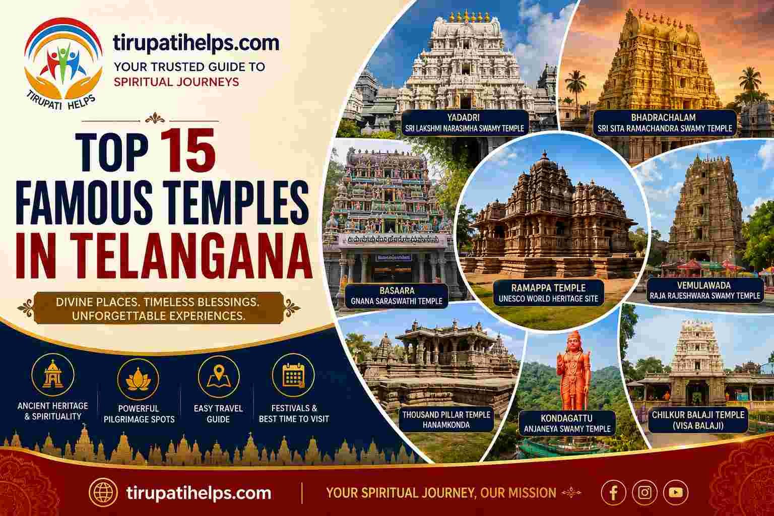 Top 15 Famous Temples in Telangana You Must Visit