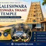 Sri Kaleshwara Mukteswara Swamy Temple featured image showcasing the temple Rajagopuram, sacred twin Shiva Lingas, Triveni Sangamam, and spiritual significance in Kaleshwaram, Telangana