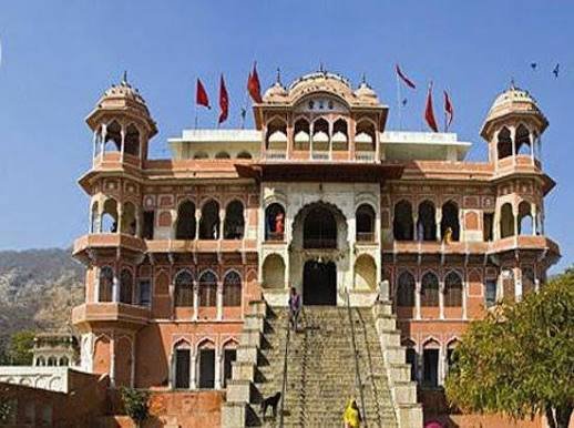 Main entrance of Mehandipur Balaji Temple in Dausa, Rajasthan